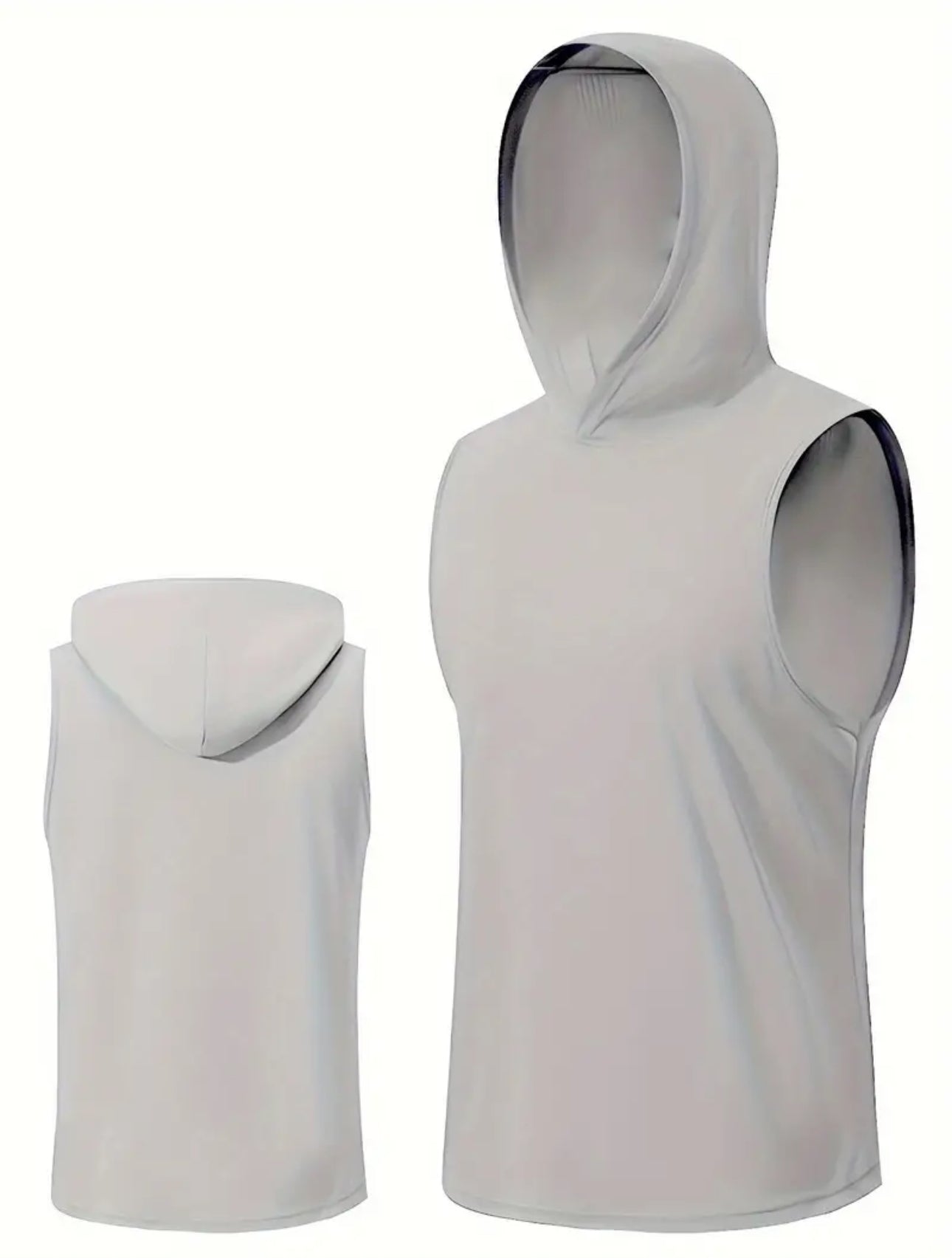 Débardeur Sport à Capuche Gris